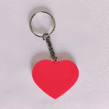 valentine's day keychain hidden image lithophany lithophane love kiss key ring relief ornament lovers 3d print model - Mito3D