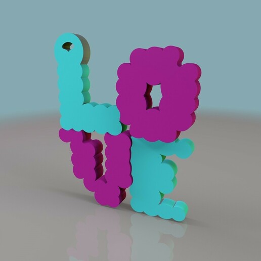 valentine's day love keychain nice valentine 14th february 14 sanvalentin key ring couples heart best kit 3D print model - Mito3D