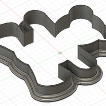valentine's day teddy bear cookie cutter form - 10cm 393 inch kitchen food 3d print model - Mito3D