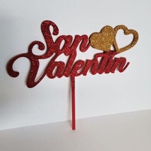 valentine's day topper art cake cupcake love 3d print model - Mito3D