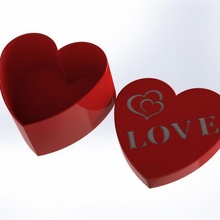 valentine's gift box - love jewels valentine day romance heart decoration 3d print model - Mito3D