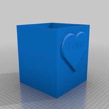 San Valentino regalo cuore scatola scuola 3d print model - Mito3D