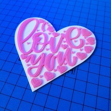 sevgililer kalp gün Aşk 3d print model - Mito3D