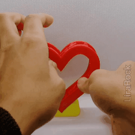 valentine's heart - send nudes valentine love sendnudes illusion 3D print model - Mito3D