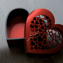 valentine's heart box saint valentine jewelry 3d print model - Mito3D