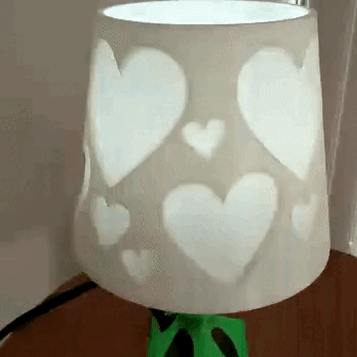 San Valentino cuori lampada giorno cuore amore fidanzata fidanzato sposa luce arredamento decorazione lampadina messa fuoco 3D print model - Mito3D