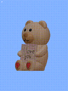 san valentin osito peluche oso Arte enamorado corazón regalo aniversario parejas figurilla animal 3d print model - Mito3D