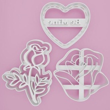 valentine cookie cutter set 15 3pcs love heart cute sweet naughty sex 3d print model - Mito3D