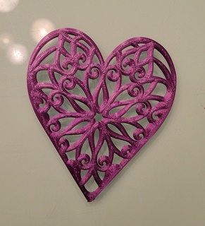 valentine heart - coaster table decoration cake top valentines day decor 3d print model - Mito3D