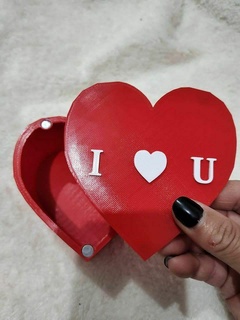 valentine heart box  3d print model - Mito3D