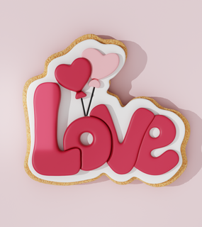 sevgili Aşk 1 kurabiye kesici 3d print model - Mito3D