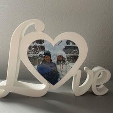 Valentin l'amour cadre photo porte 3d print model - Mito3D
