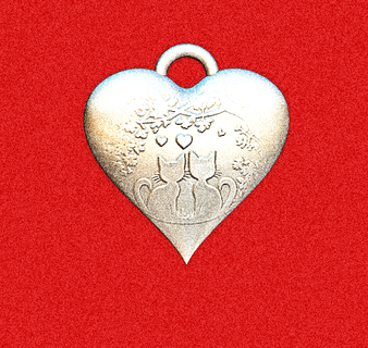 valentine pendant heart 2 february 14th day love gift couple 3d print model - Mito3D