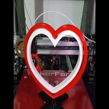 valentine spinning heart photo holder home valentines frame 3d print model - Mito3D