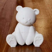 Valentinstag Teddy Kunst Kerze Halter Unterstützung Silizium Schimmel Chakra 3d print model - Mito3D