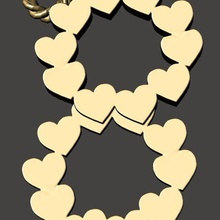 Valentin v1 bijoux l'amour cœur femme homme pentale bague boucle d'oreille porte clés 3d print model - Mito3D