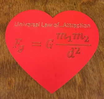 valentines - law attraction gift lasercut laser cut love day art 3d print model - Mito3D