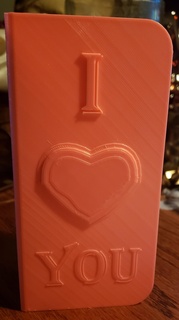 sevgililer gün kart günü Aşk Yazdır yer destek gerekli tatil 3d print model - Mito3D