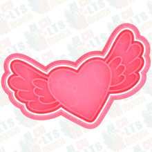San Valentino giorno cuore biscotto taglierina impostato francobollo biscotti frese Cupido vacanza festa 3d print model - Mito3D