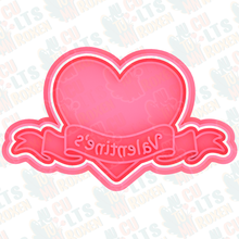 San Valentino giorno cuore biscotto taglierina impostato francobollo biscotti frese Cupido vacanza festa 3d print model - Mito3D