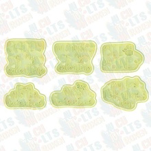 namorados letras biscoito cortador conjunto 6 cupido festa feriado biscoitos 3d print model - Mito3D