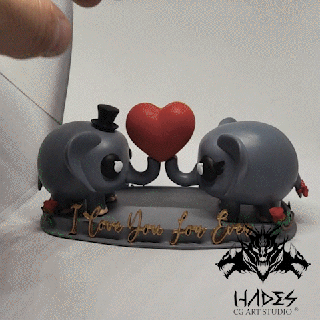 San Valentino elefanti 3d print model - Mito3D