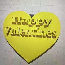 sevgililer kalp takı mutlu 3d print model - Mito3D