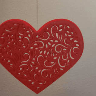 valentines heart Home valentine valentine's day love gift i you decor 3d print model - Mito3D