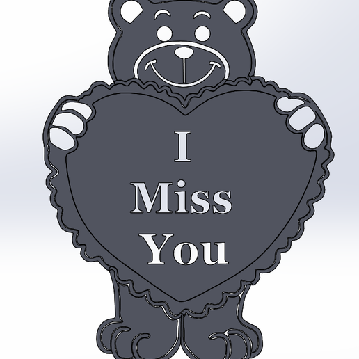 o dia dos namorados amor urso a arte urso-amor-arte-urso 3D print model - Mito3D