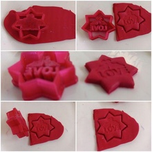 valentines love clay cookie cutter jewelry cutters earring fondant 3d print model - Mito3D