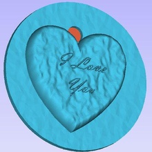 valentinestone jewelry valentine love heart 3d print model - Mito3D
