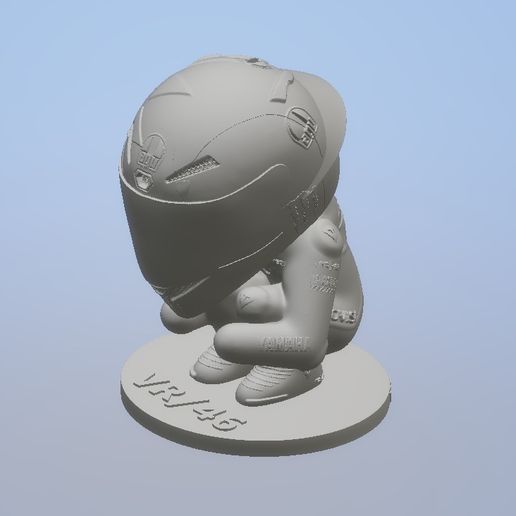 Valentino Rossi arte vale46 3D print model - Mito3D