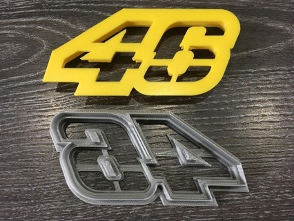 valentino rossi 46 cookie cutter cookies vr46 kitchen dining 3d print model - Mito3D