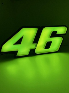 Valentino Rossi luminária 3d print model - Mito3D