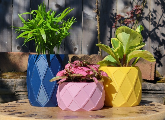 valerie pot planteur fleur vase facile impression amusement mode vases 3d print model - Mito3D