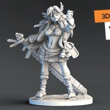 valerie kyrie game role playing rpg valkyrie 3d print model - Mito3D