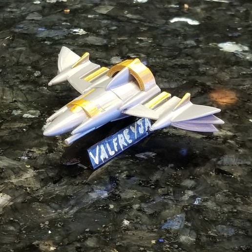 valfreyja class attack frigate game starship spaceship billion suns battlespace battlefleet full thrust starmada 3D print model - Mito3D