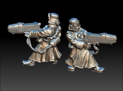 valhalla plasma gunner war hammer 2nd edition kustom valhallan imperial guard 3d print model - Mito3D