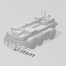 valoroso ruote combattere veicolo american_mecha battletech mecha 6mm 3d print model - Mito3D
