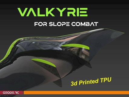 valkyrie - tpu flying wing manual test file rc sailplane slope combat soaring epp 3d printed blended body 3d print model - Mito3D