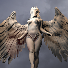 valkyrie statue winged 3 3d print model - Mito3D