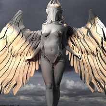 valkyrie statue winged 5 3d print model - Mito3D