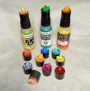 vallejo old style bottle swatch cap game air model color- 17ml - crystals color colour contrast paint wargaming topper hobby tabletop figurine miniature support rocks 3d print model - Mito3D