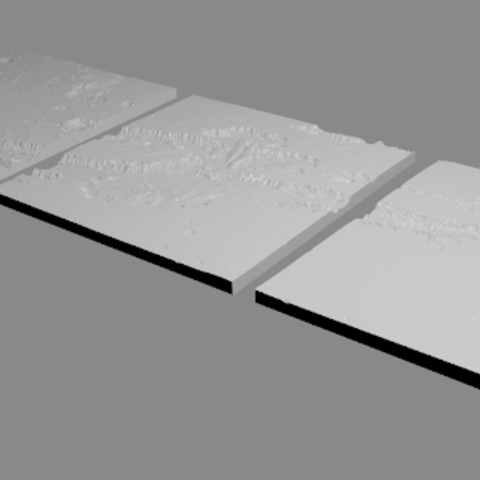 valles marineris çeşitli mars Kanyon 3D print model - Mito3D