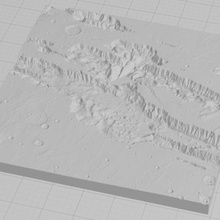 valles marineris verschiedene 3d print model - Mito3D