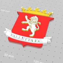 valletta fc a arte sinais de logotipos esporte malta clube futebol animais 3d print model - Mito3D