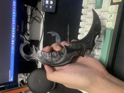 valoran saqueador Karambit valorante víbora juego lindo chibi principal cuchillo xenohunter arrasar venturi luna Conejo 3d print model - Mito3D
