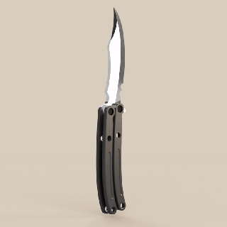 valorant black market butterfly knife game replica prop blade csgo 3d print model - Mito3D