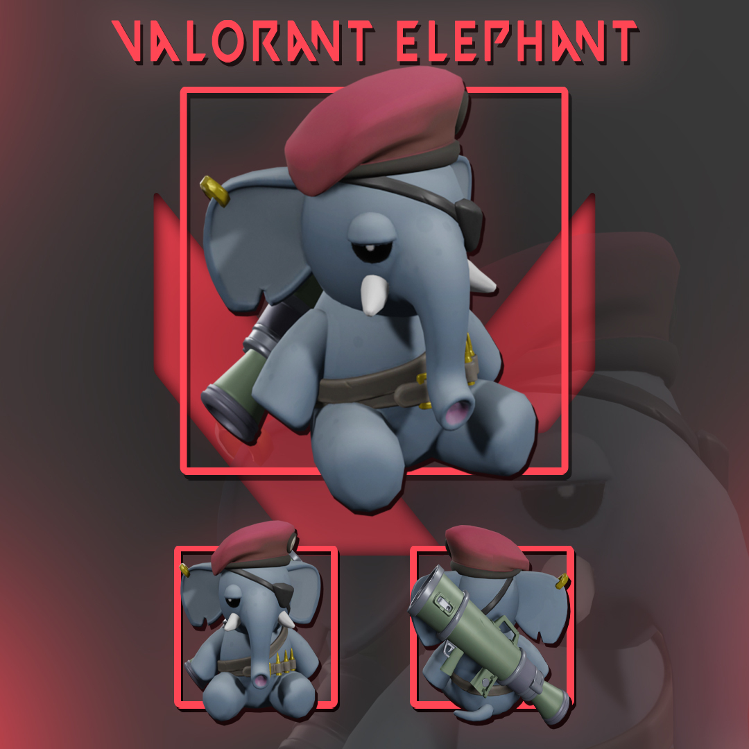 valoroso elefante acessórios tumulto enxofre lótus 3D print model - Mito3D