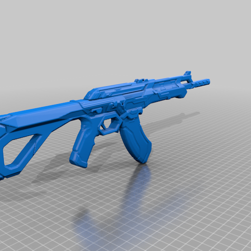 tapfer Glitchpop Vandalismus Werkzeug ak47 Liga Legenden randalieren Spiel Gewehr 3d Drucken 3D print model - Mito3D